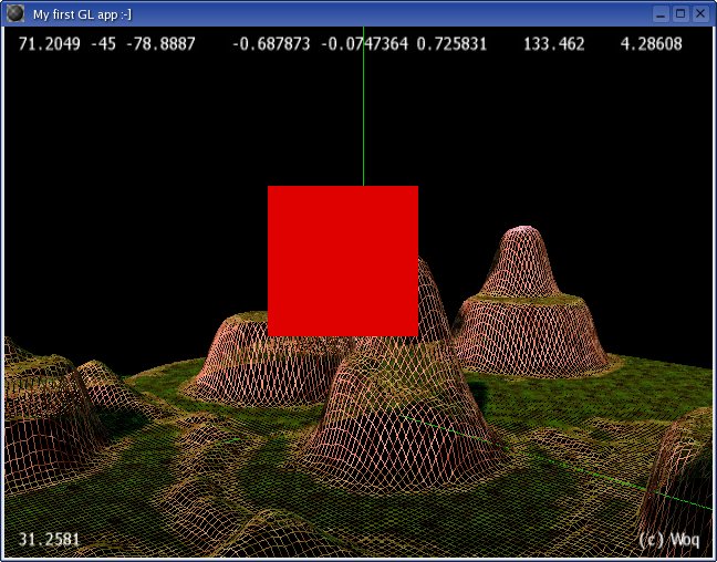 Pi pohybu se erven tverec nat