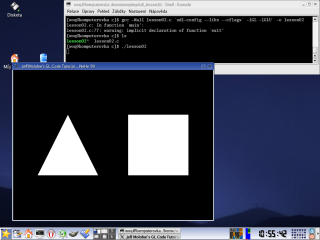 SDL program pod Mandrake GNU/Linuxem, KDE 3.2 - Plastik